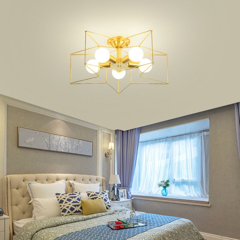 Star Shape Flush Mount Light Fixtures Modern Flush Mount Ceiling Light