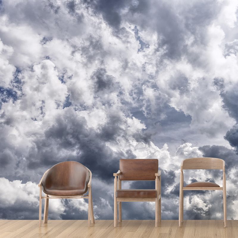 Photography Beautiful Cloud View Mural Decorative Wallpaper Decor for Living Room
