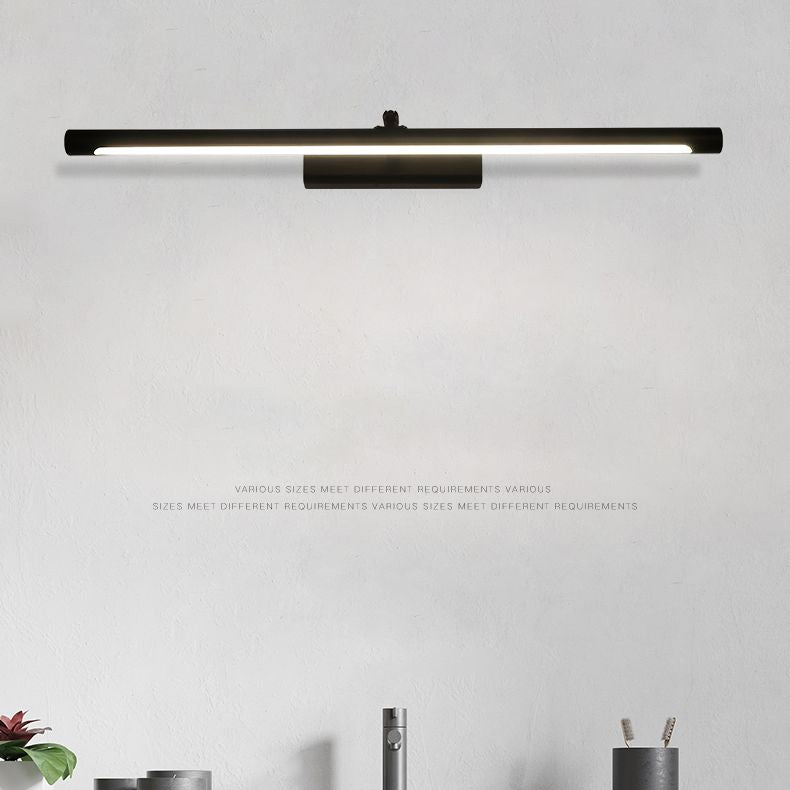 Linear Shade Swing Arm Wall Lighting Modern Style Metal 1 Light Sconce Lamp in White