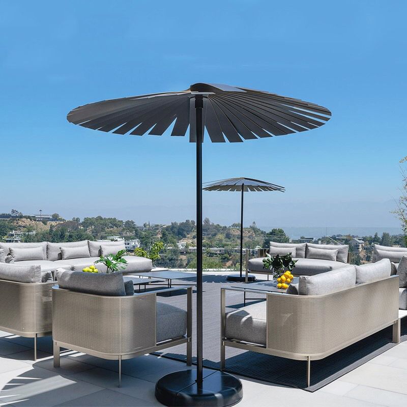 Stainless Steel Frame Outdoor Sofa Industrial Water Resistant Patio Sofa with Cushion