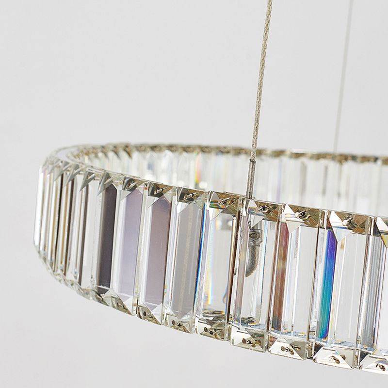 Modern Light Luxury Crystal Style LED Pendant Chandelier Light for Living Room Dining Room Hotel
