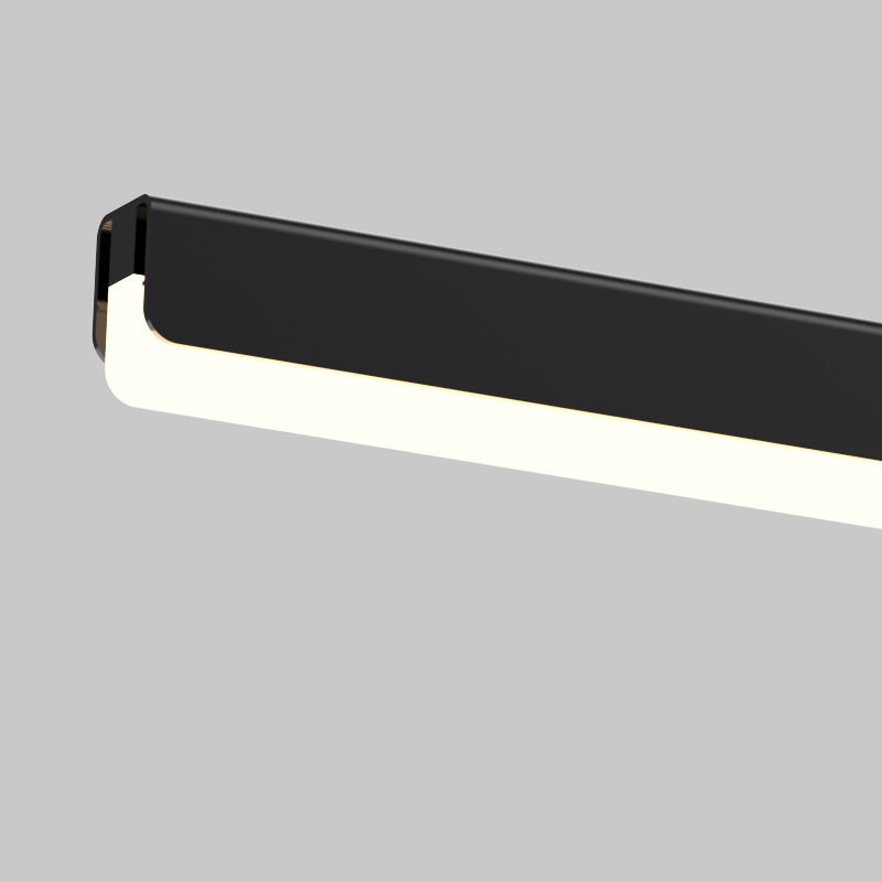 Modern Style Linear Pendant Light Metal 1 Light Hanging Light