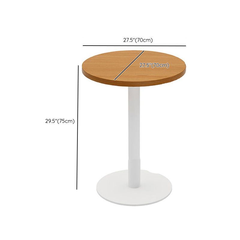 Contemporary Solid Wood Dining Table Pedestal Dining Table for Home Use