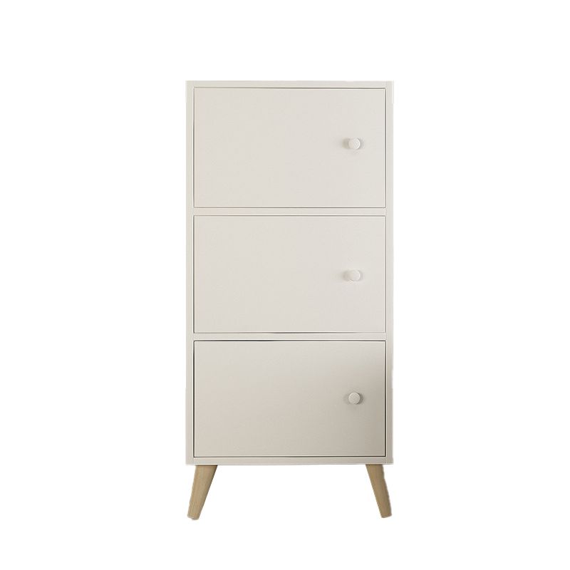 9.44" Wide Storage Cabinet with Doors Contemporary Wooden Accent Cabinet