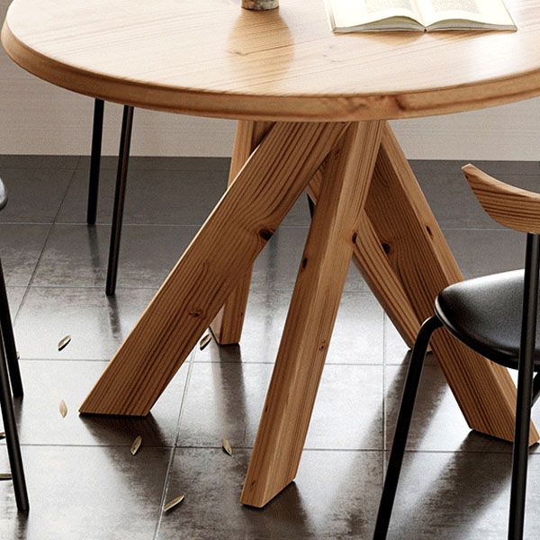 1/2/5 Pcs Wood Modern Dining Room Set with Round Table and Metal Chairs Dinette Set