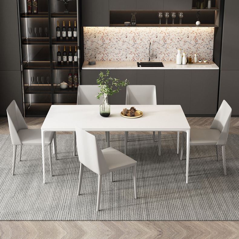 Modern Sintered Stone Dining Table Set 1/4/5/7 Pieces Dining Set for Kitchen