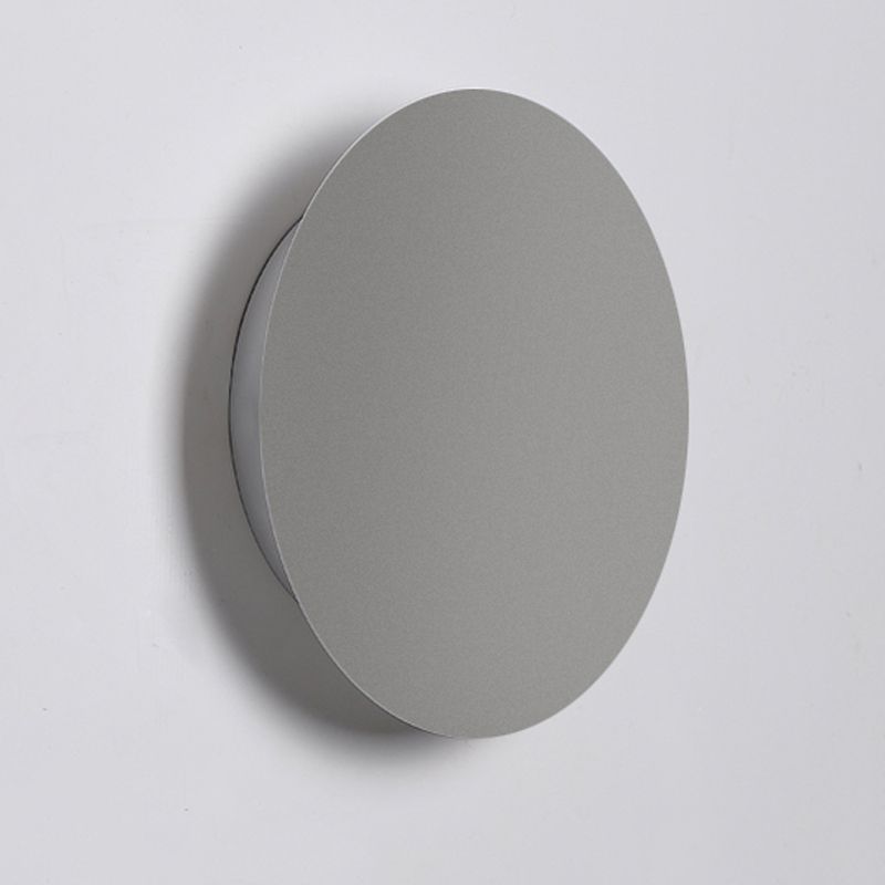 LED Metal Modern Wall Sconce Circular Shape Wall Light with Acrylic Shade for Bedroom