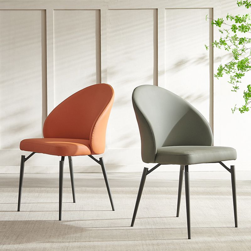 Modern Dining Accent Chair Upholstered Armless Dining Chairs