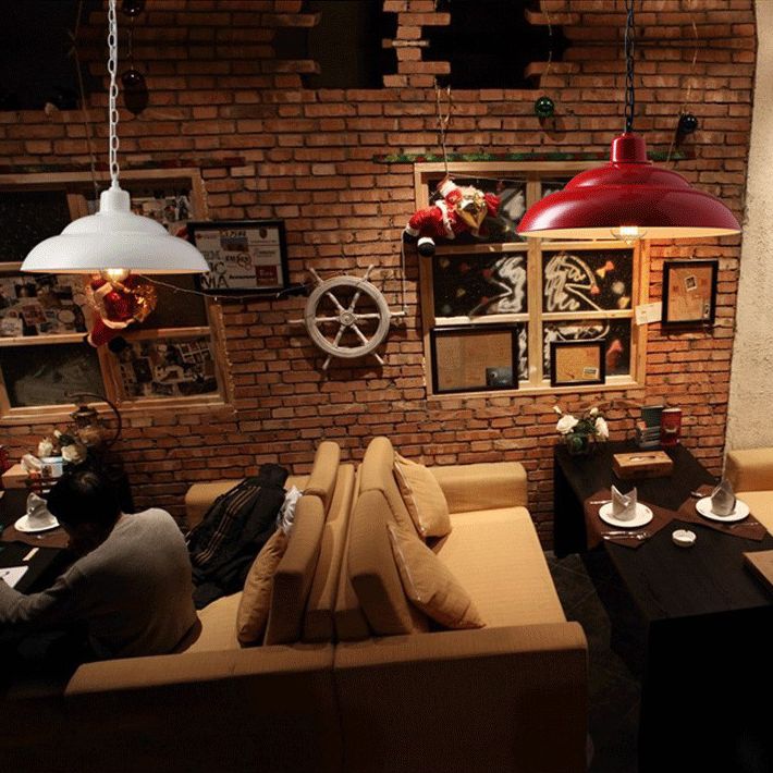 Lackierte hängende Deckenleuchte Industrial Metal Restaurant Anhängerleuchte