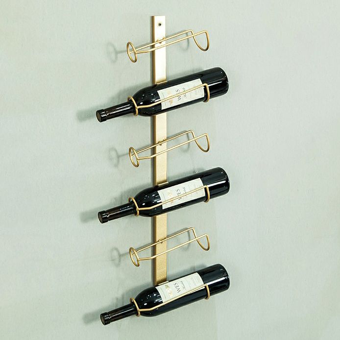 Metal Wall Mounted Wine Bottle Rack Industrial Bottle Holder