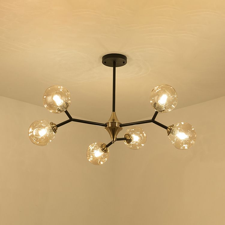 Modern Metal Chandelier Light Fixtures Multi-Head Suspension Pendant Lights for Restaurant