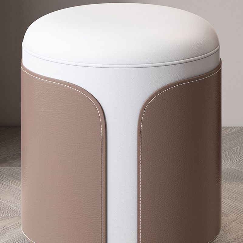 2 Storage Drawers Make-up Vanity Stool Set Faux Leather Dressing Table
