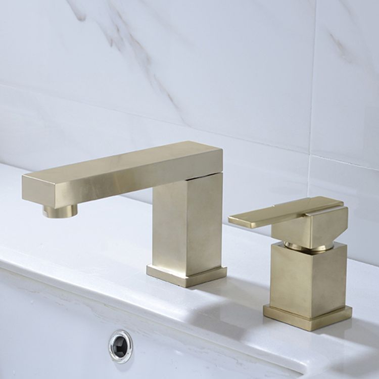 Contemporary Bathroom Faucet Deck Mounted Copper Two Handle Swivel Roman Tub Faucet Set