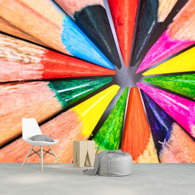 Pencil Color Customized Personal Hobby Mural Drawing Wallpaper Home Decor