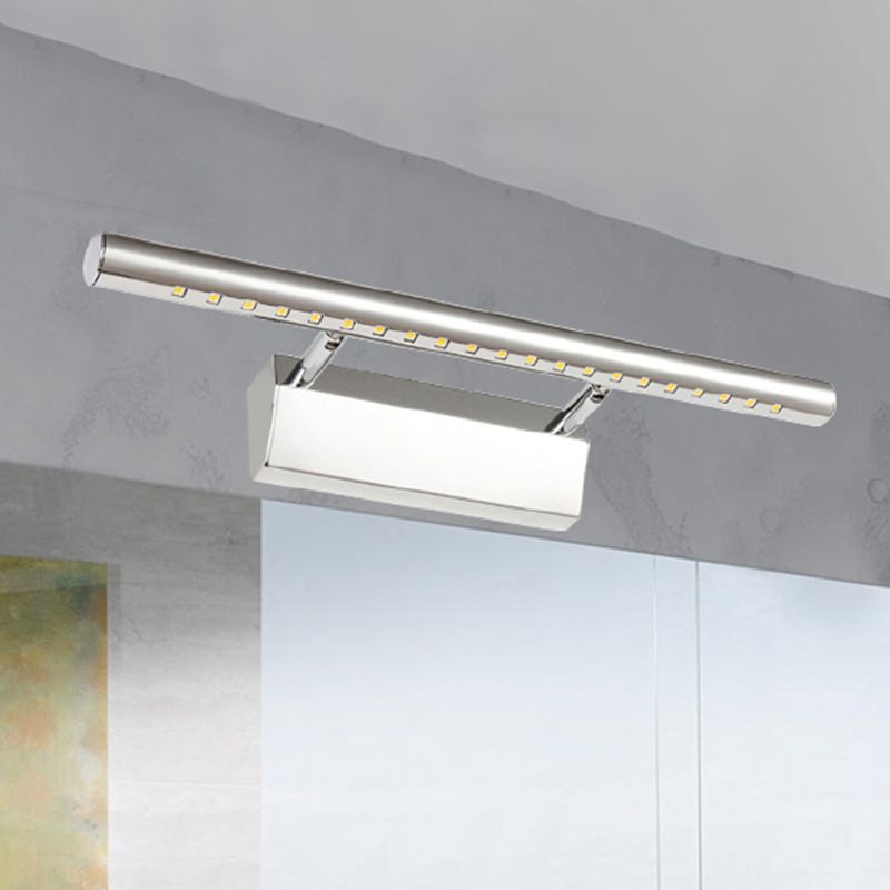 Murce de vanité de style moderne Appiculture de mur métallique 10 "/ 16" W LED LED MUR MUR MURD dans Chrome, chaud / blanc Light