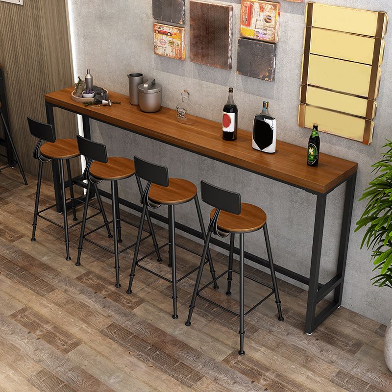 Modern Style 1/5/9 Pieces Bar Table Set Rectangle Pine Wood Counter Table for Cafe