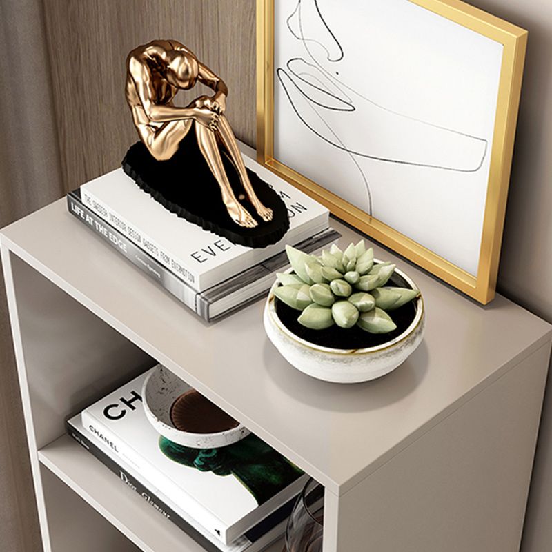 Standard Bookcase Closed Back Solid Engineered Wood Bookshelf for Home