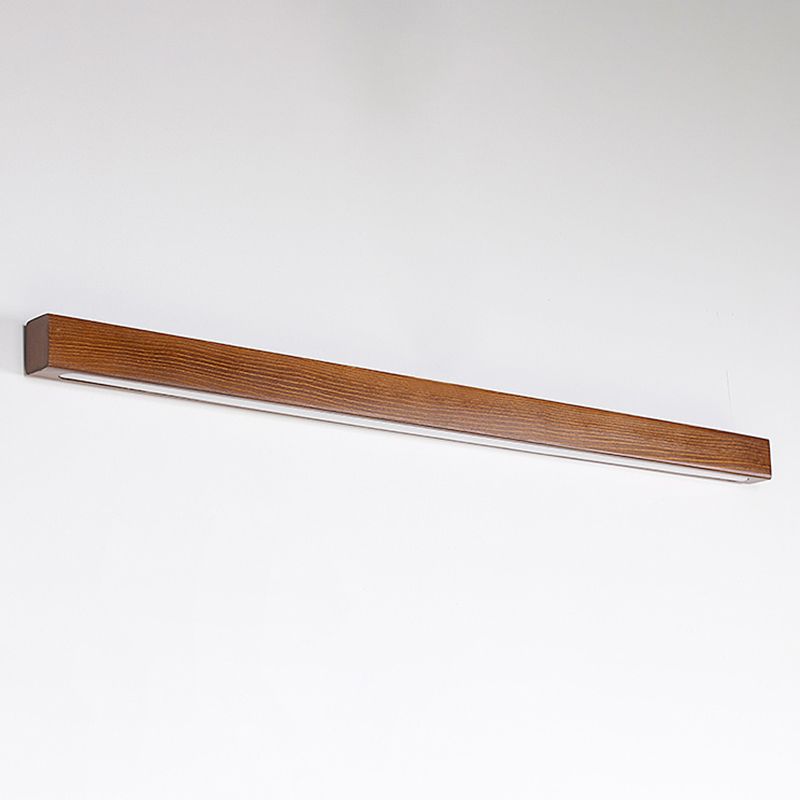 Iluminación de montaje de pared LED minimalista iluminación lineal montada en la pared con sombra de madera