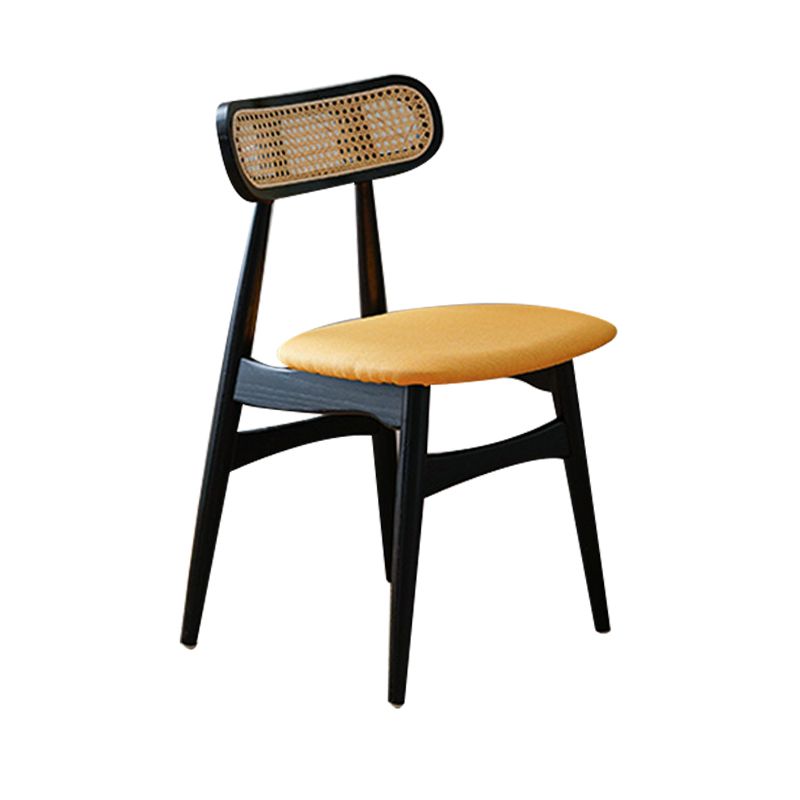 Silla lateral de comedor con respaldo abierto de estilo moderno, sillas de comedor laterales de madera para uso doméstico