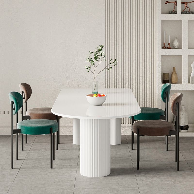 Modern 1/2/4/5 Pieces Dining Set Rectangle Stone Dining Table for Dining Room