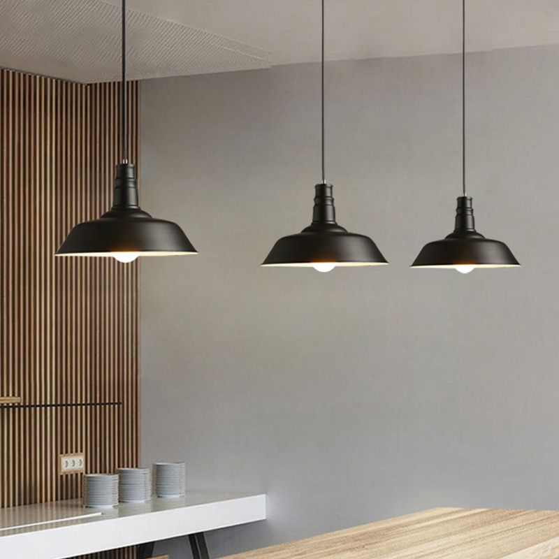 Moderne Macarons minimalistische Scheune Anhänger Leuchtmetall 1 Leichter Esszimmer Tisch Anhänger Beleuchtung