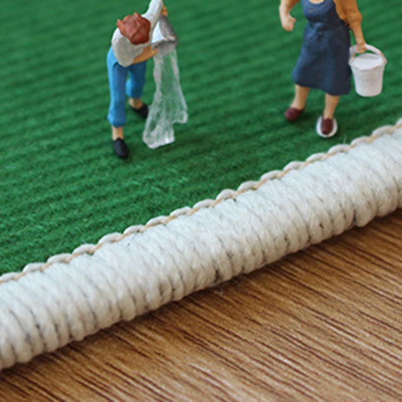 Modern Area Rug Funky Contrast Panel Rug Polyester Stain Resistant Carpet for Living Room