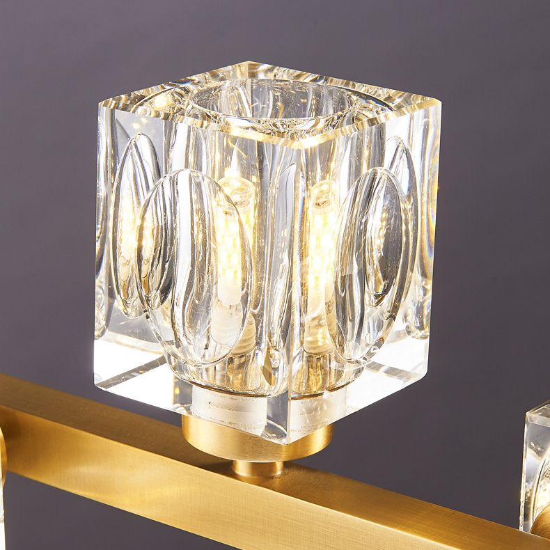 Contemporary 7/9/11/13/15-Light Golden Kitchen Island Lighting LED Ceiling Light
