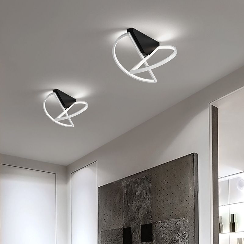 Aluminum Geometric Ceiling Lamp Simplicity LED Ceiling Flush Mount Light