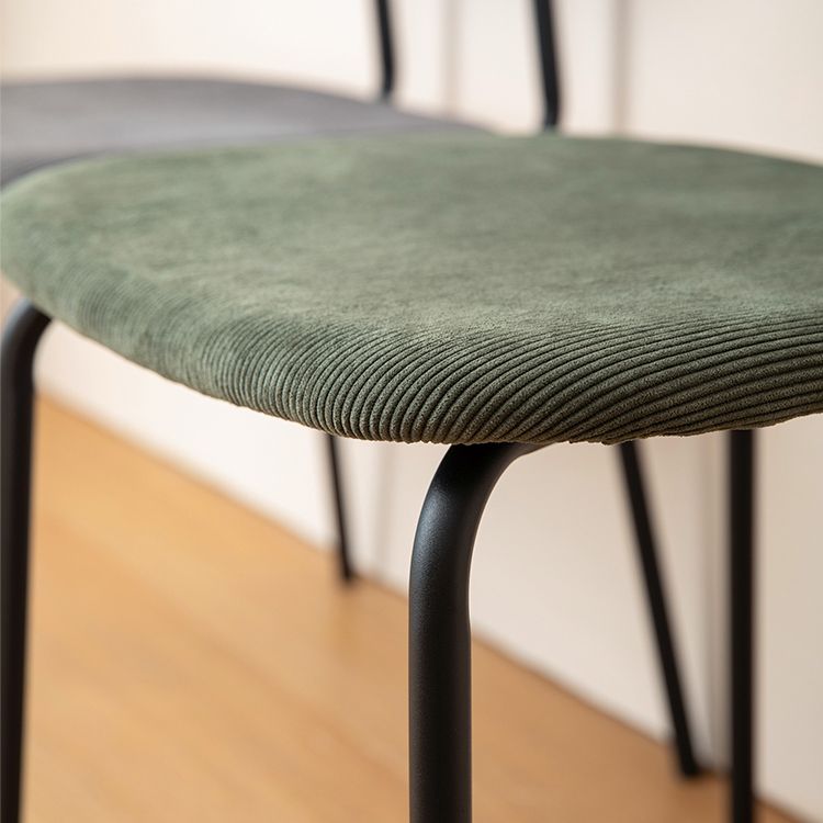 Chaises latérales de salle à manger en métal, Style Glam, chaise latérale à dossier ouvert pour usage domestique