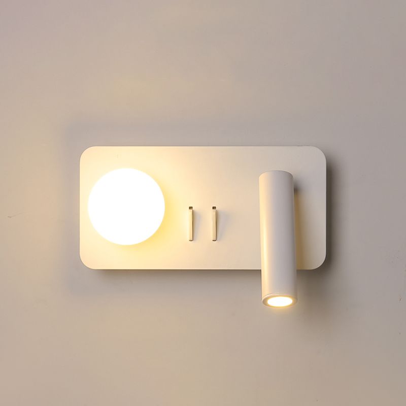 Modern Style White Geometric Wall Lighting Ideas 2-Lights Aluminum Wall Lights