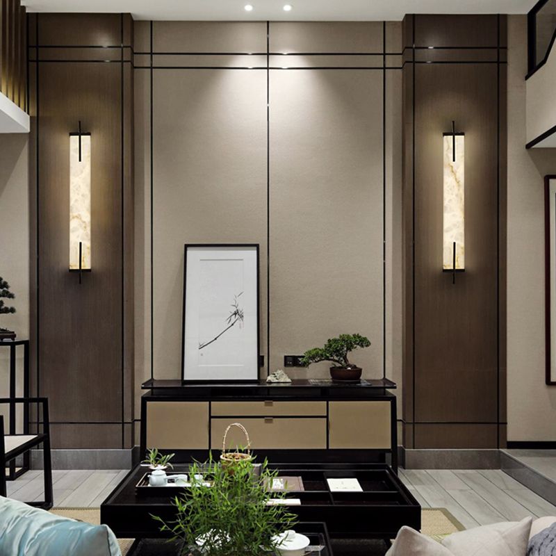 Contemporary Metal Wall Sconce Lighting Geometric Shape Wall Lamp for Living Room