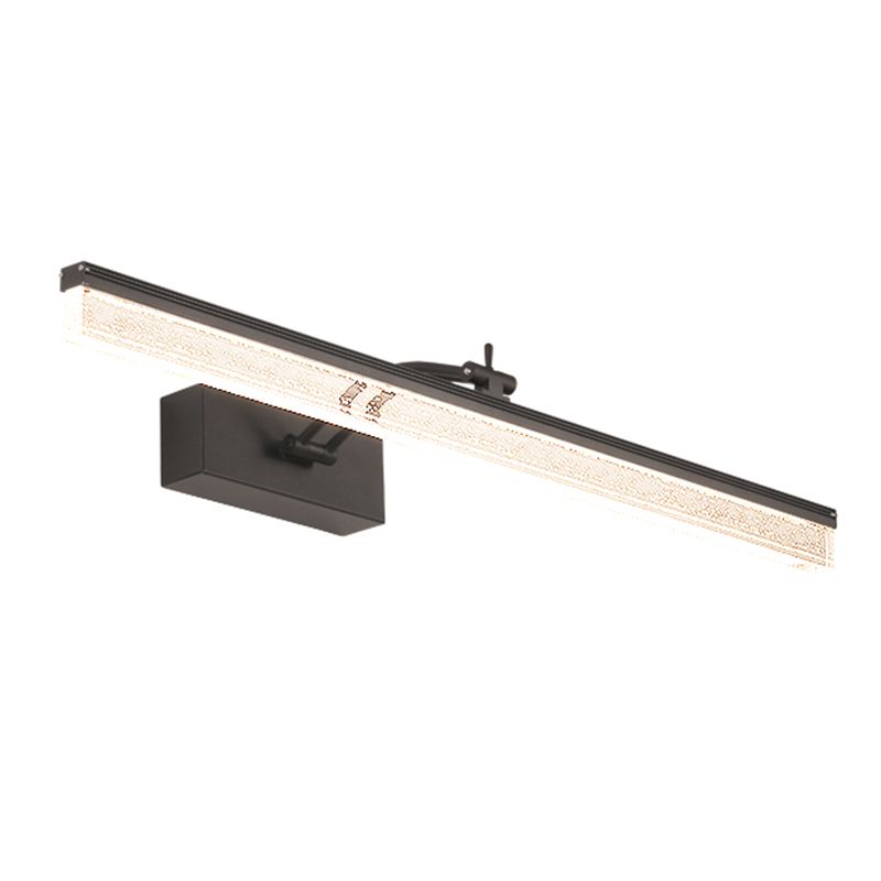 Modern Minimalist Style Streamlined Wall Mounted Vanity Lights Metal Vanity Sconce for Toilet