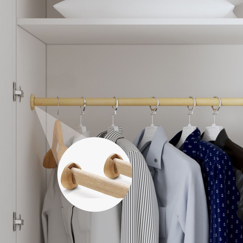 White Hinged Wardrobe Cabinet Engineered Wood Wardrobe Armoire