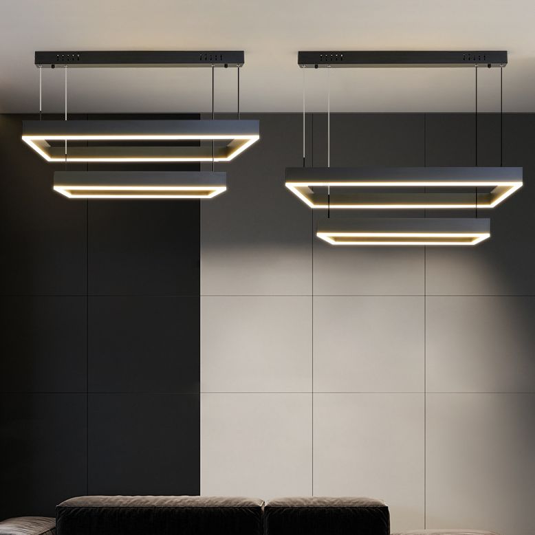 Moderne vierkante kroonluchter verlichtingsarmaturen metalen kroonluchter