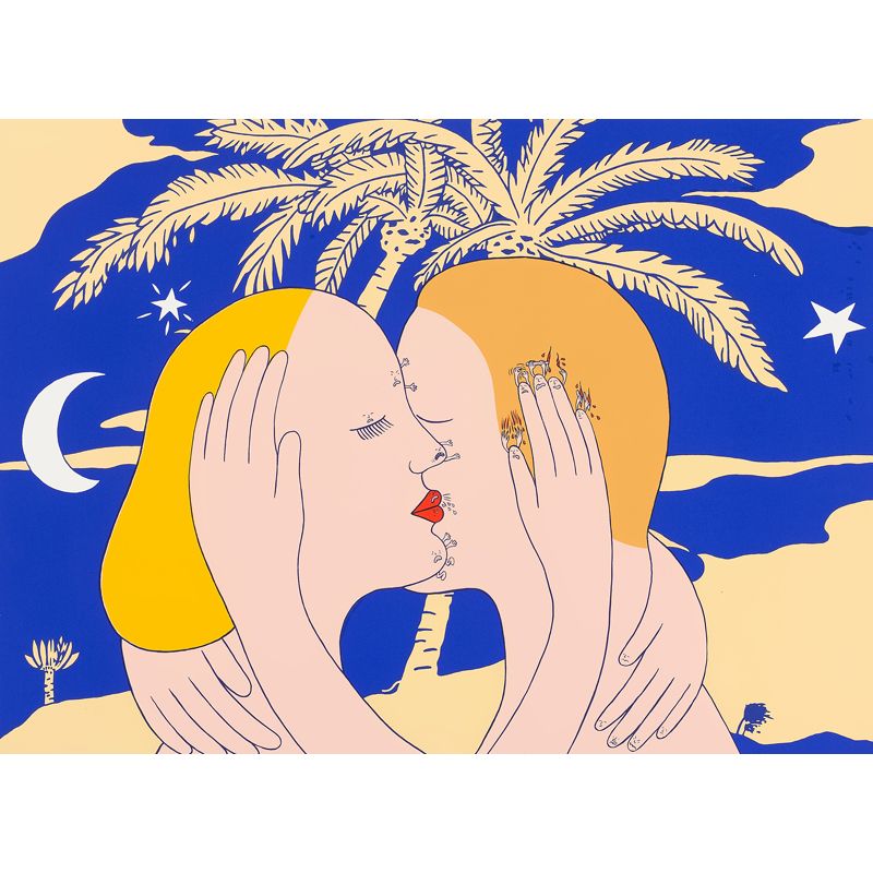 Soft Color Pop Art Mural Contemporary Aesthetic Stain-Proof Wall Decor for Playroom