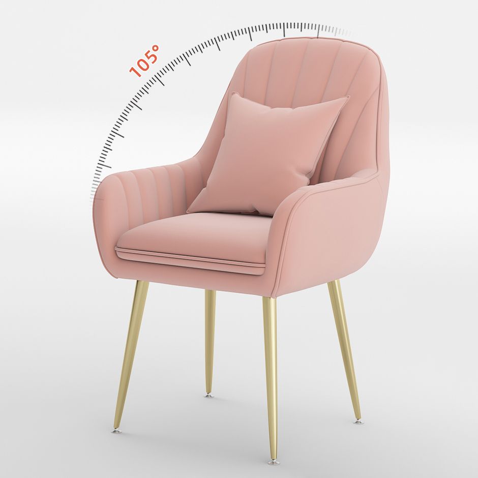 Metal Contemporary Home Side Chair Parsons Chair 18'' Wide Chair for Kitchen