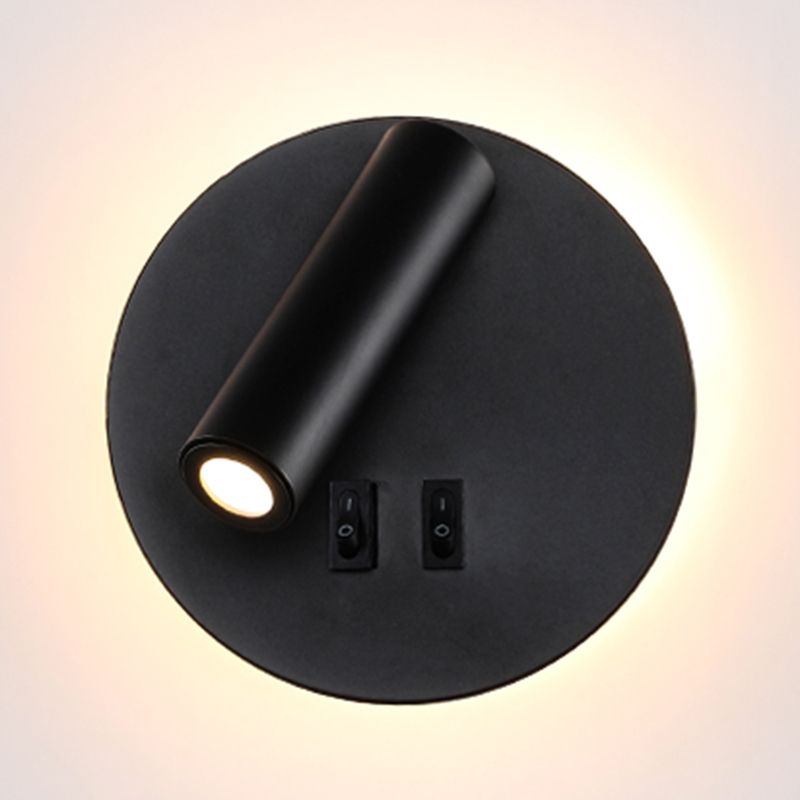 Lampada a 2 luci in metallo a parete moderna moderna geometrica