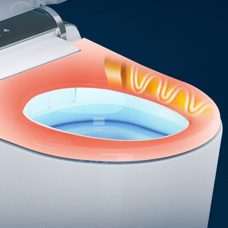 Modern All-In-One Toilet Bowl Siphon Jet Skirted Toilet with Seat for Bathroom