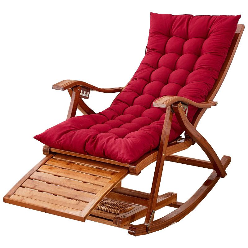 Modern Style Indoor Rocking Chair Natural Ratten Rocking Chair