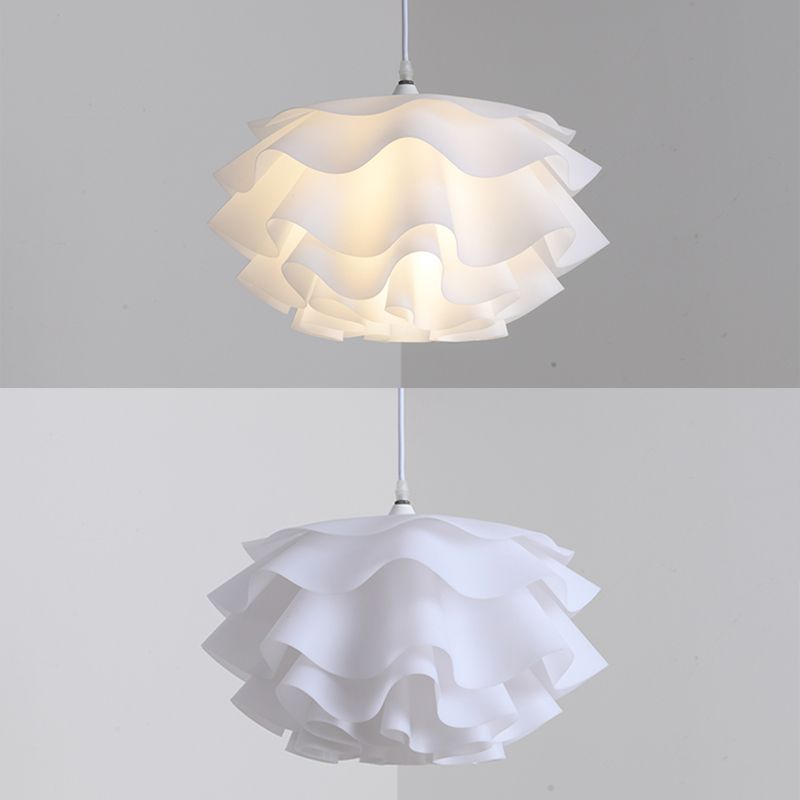1 Leichter Acryl -Schattenhänge -Leuchte -Leuchte moderne einfache Wohnzimmer -Anhänger Licht