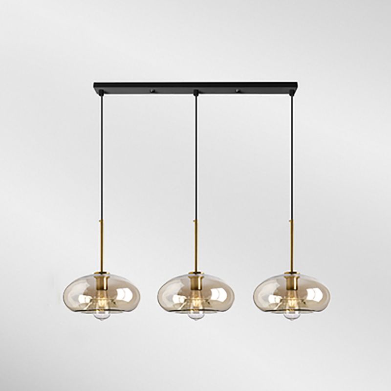 Verre moderne suspendu éclairage pendentif ménage léger pour le salon