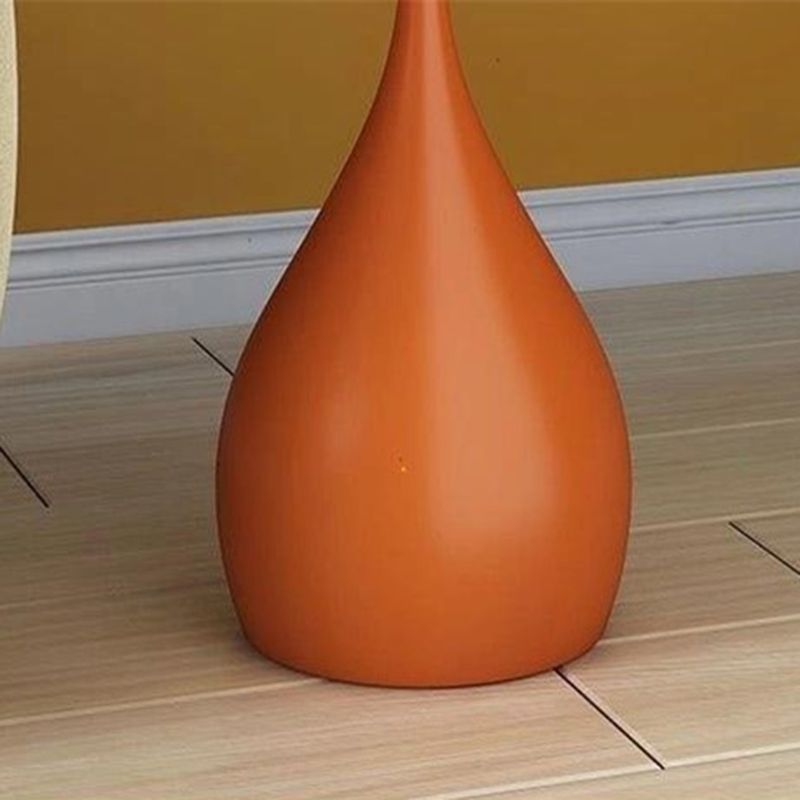 Iron Accent Table Nightstand Industrial Round Bedside Cabinet ,23.6" Tall