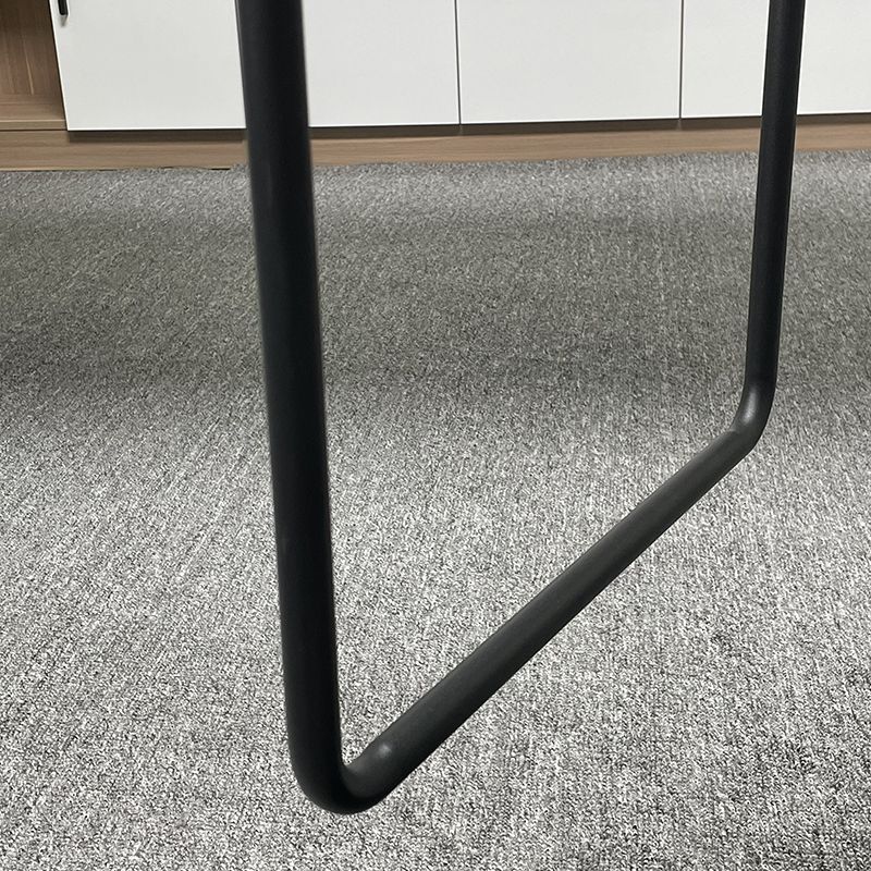 Industrial Leather Bar Stool Backrest Adjustable Counter Stool for Living Room