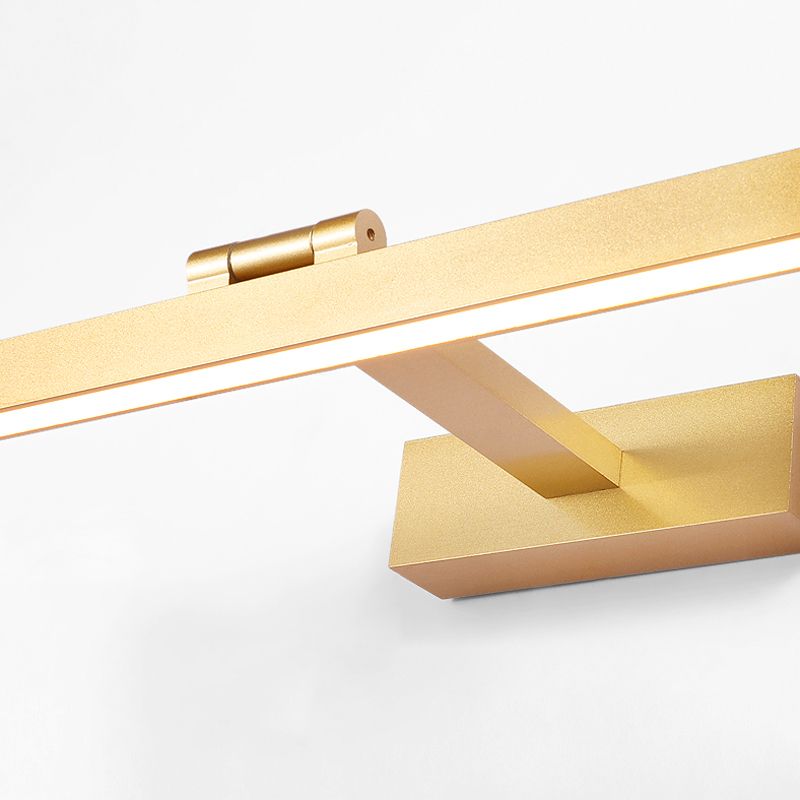 Nordische stromlinienförmige Wandleuchte Wandleuchter Badezimmer Wandleuchte in Gold