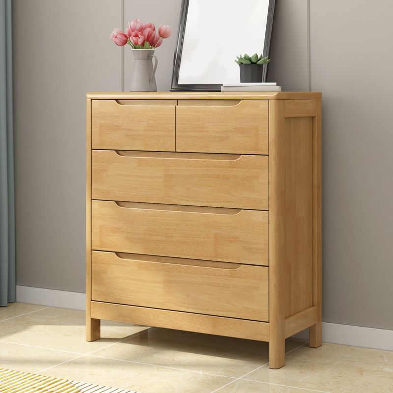 Modern Style Solid Wood Chest Bedroom Storage Chest with 5 / 6 / 9 Drawers