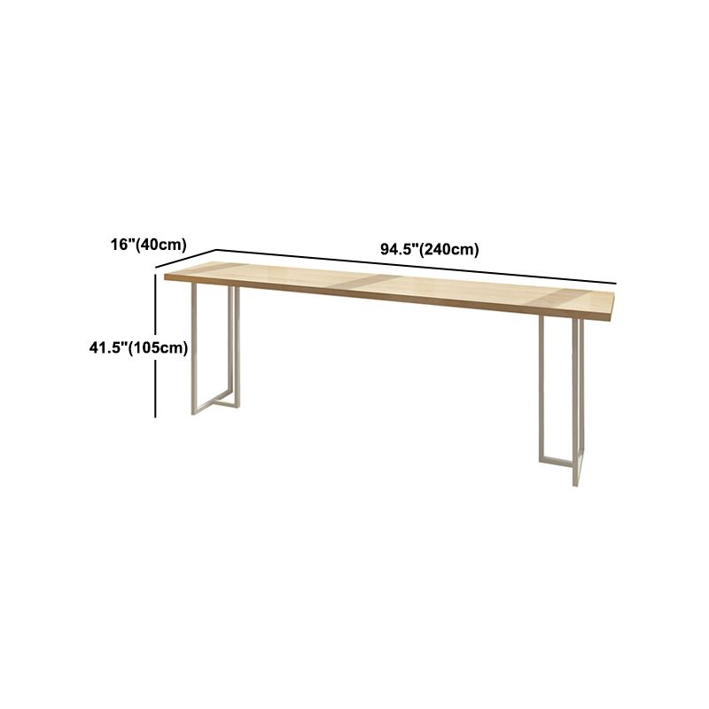 Luxury Rectangle Solid Wood Bar Table Set 1/4/6 Pieces Counter Table with Backless Stools