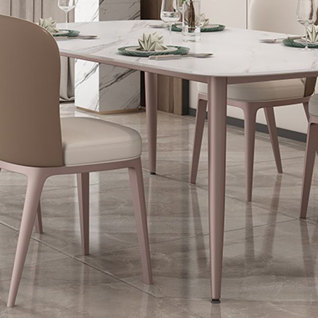 1/4/5/7 Pieces Dining Chairs Set  Dining Table Set with Sintered Stone Top