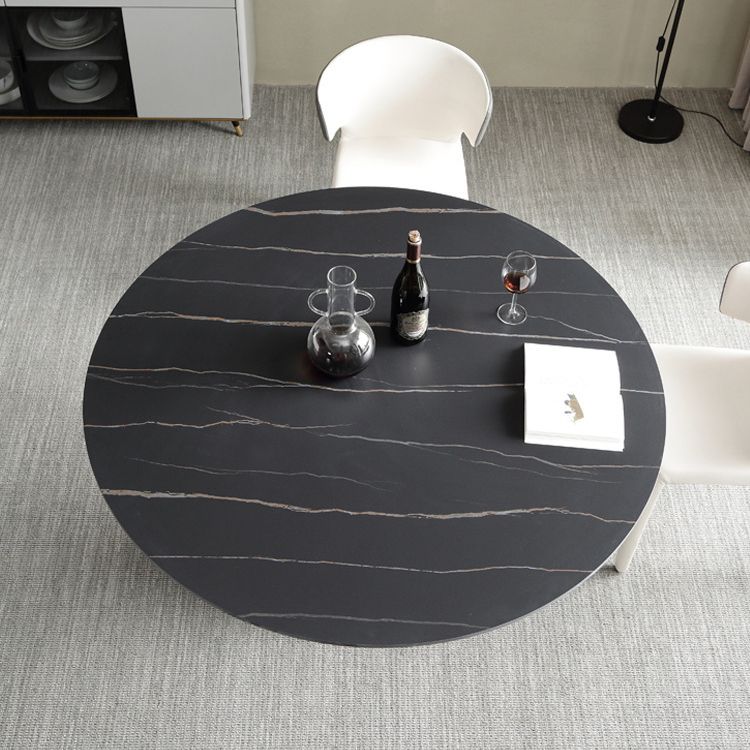 Stone Top Dining Table Modern Pedestal Dining Table for Home