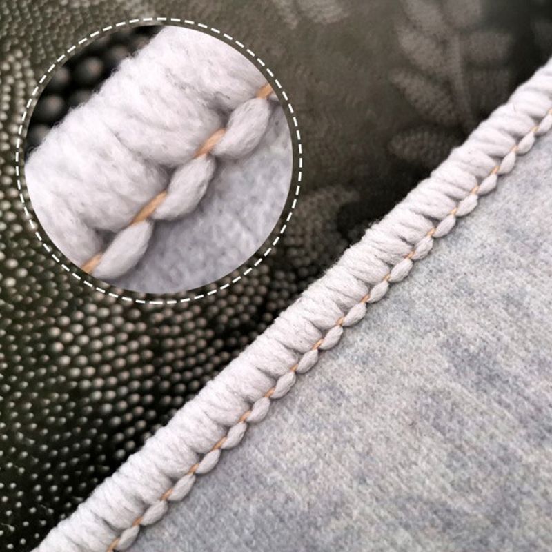 Abstract Style Indoor Rug Polyester Area Rug Stain Resistant for Living Room