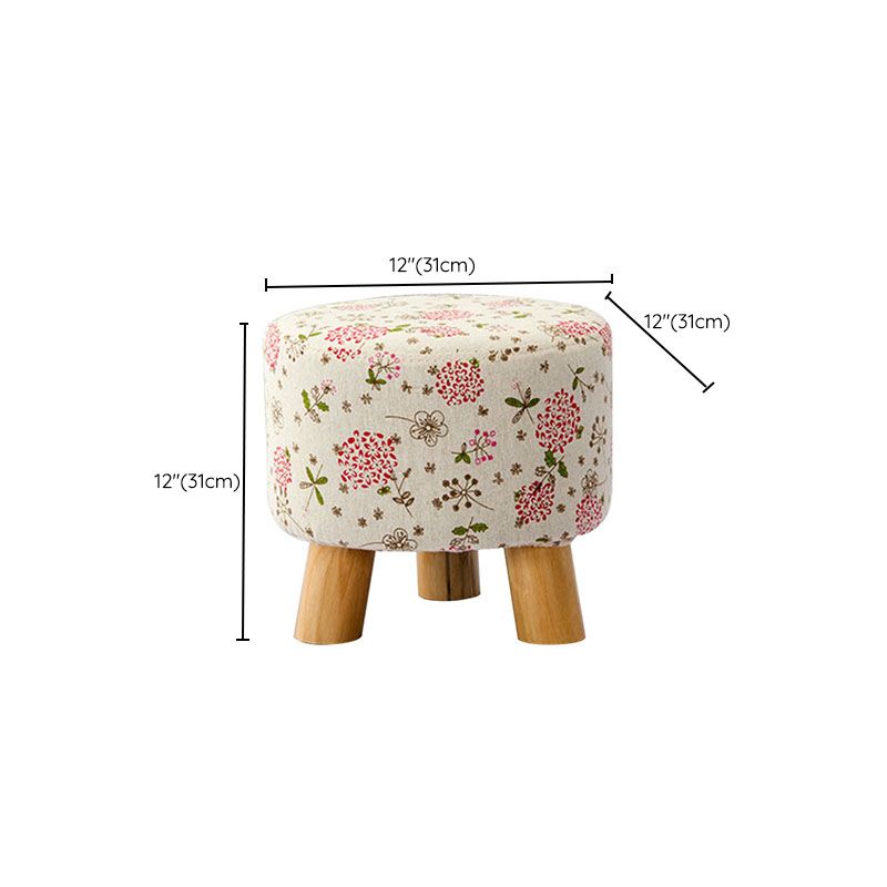 Cotton Standard Stool Modern Style Simple Household Round Stool